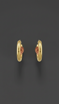 18k gold-plated bold hoop earrings