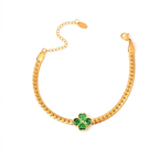 Four Leaf Clover Jewelry — Necklace, Bracelet & Earrings
