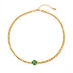Four Leaf Clover Jewelry — Necklace, Bracelet & Earrings
