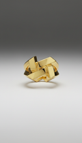 18k gold-plated geometric ring