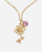 Birth Flower Charm Bracelet