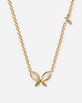 Mother of Pearl Butterfly Necklace