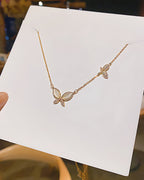 Mother of Pearl Butterfly Necklace