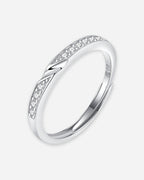 Sterling Silver Wave Couple Rings