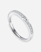 Sterling Silver Wave Couple Rings