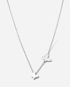 Double Butterfly Y Necklace