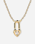 Lock & Key Sterling Silver Necklace