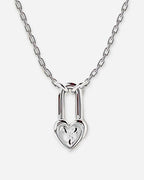 Lock & Key Sterling Silver Necklace
