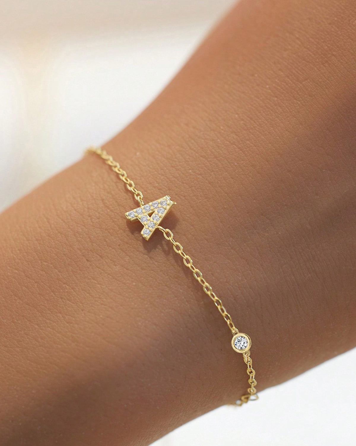 925 Sterling Silver Initial Bracelet
