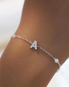 925 Sterling Silver Initial Bracelet