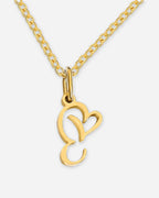 Heart Script Initial Necklace