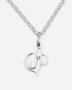 Heart Script Initial Necklace