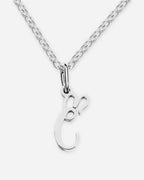 Heart Script Initial Necklace