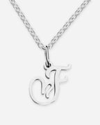 Heart Script Initial Necklace