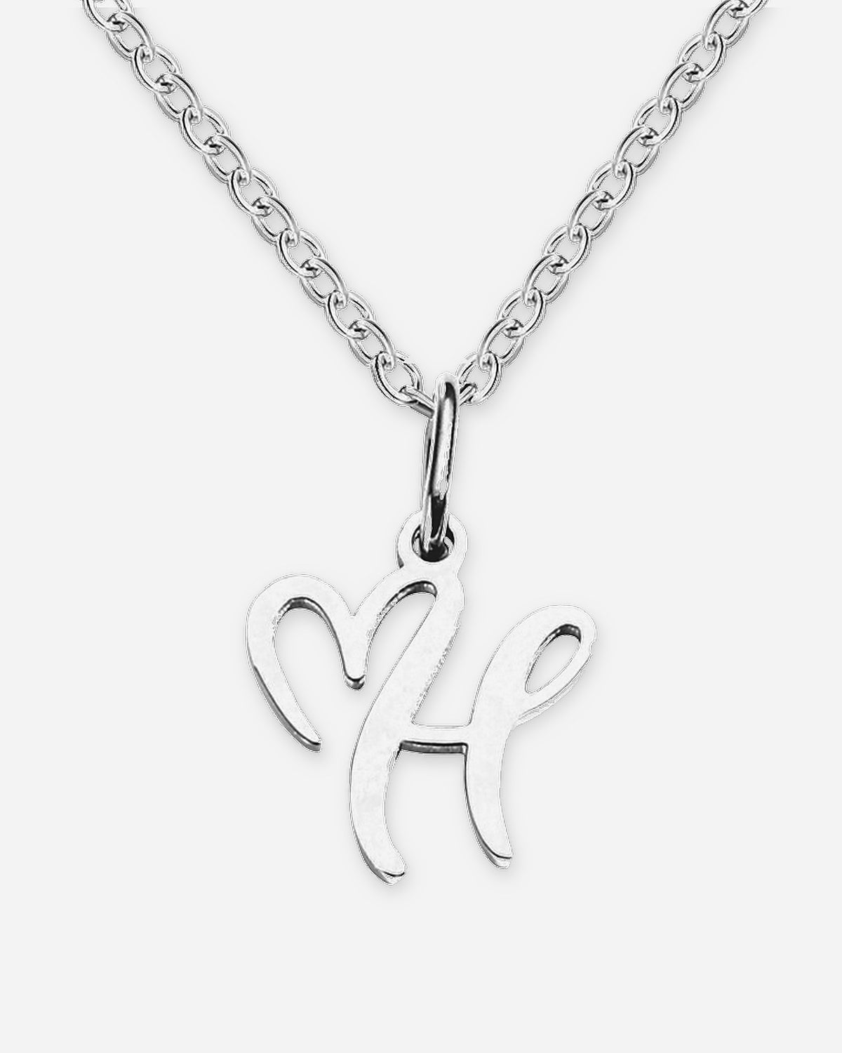 Heart Script Initial Necklace