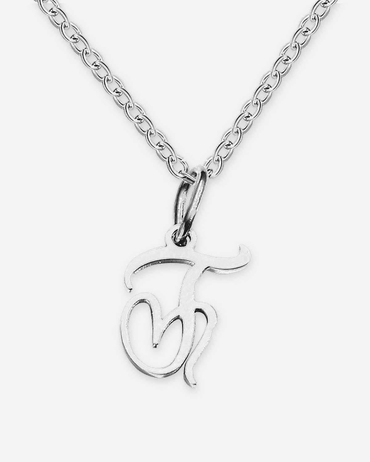 Heart Script Initial Necklace