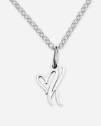 Heart Script Initial Necklace