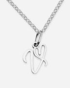 Heart Script Initial Necklace