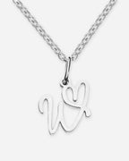 Heart Script Initial Necklace
