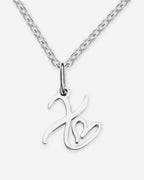 Heart Script Initial Necklace
