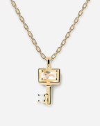 Lock & Key Sterling Silver Necklace