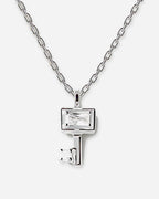Lock & Key Sterling Silver Necklace