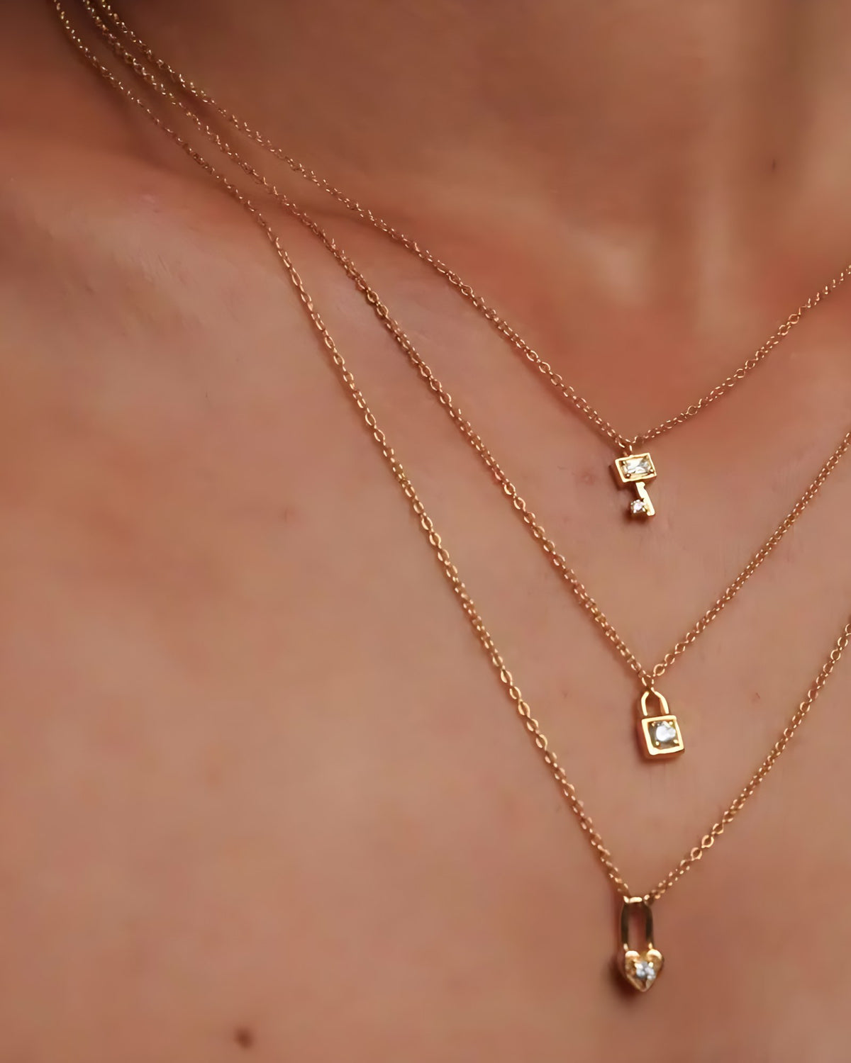 Lock & Key Sterling Silver Necklace