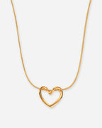 Open Heart Pendant Necklace