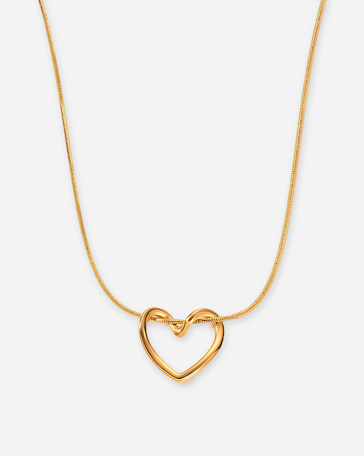 Open Heart Pendant Necklace