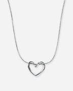 Open Heart Pendant Necklace