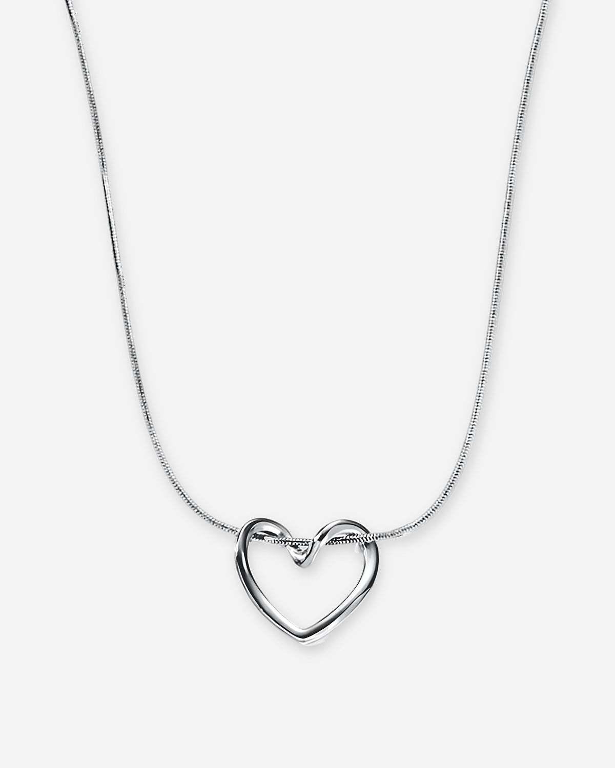 Open Heart Pendant Necklace