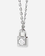 Lock & Key Sterling Silver Necklace