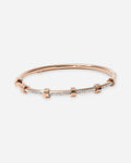 Hexagon Nut Open Cuff Bangle