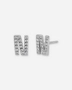 Pavé Initial Stud Earrings