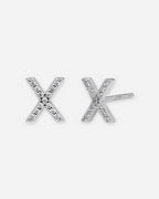 Pavé Initial Stud Earrings