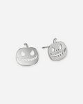Jack-O'-Lantern Pumpkin Stud Earrings