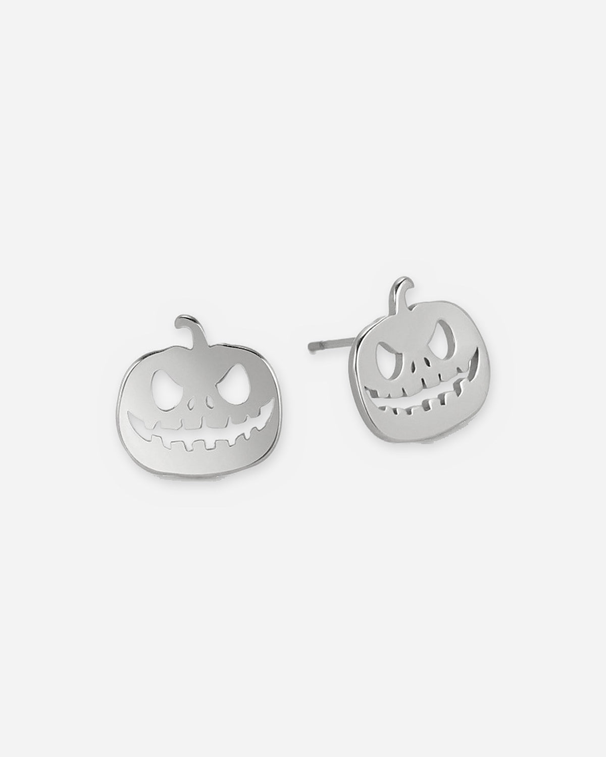 Jack-O'-Lantern Pumpkin Stud Earrings