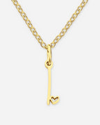 Cursive Initial Heart Necklace