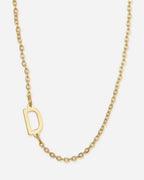 Dainty Initial Letter Necklace