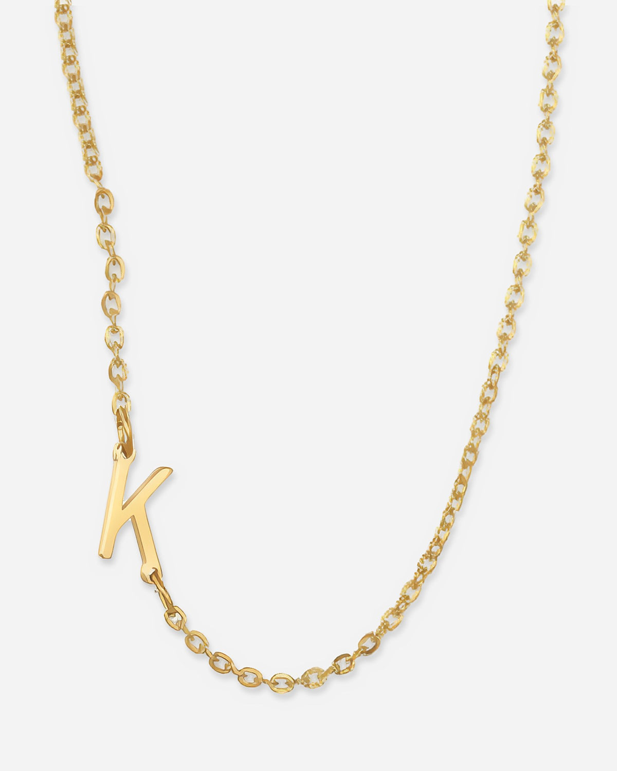 Dainty Initial Letter Necklace