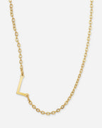 Dainty Initial Letter Necklace