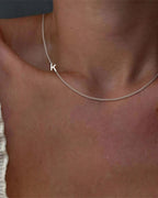 Dainty Initial Letter Necklace