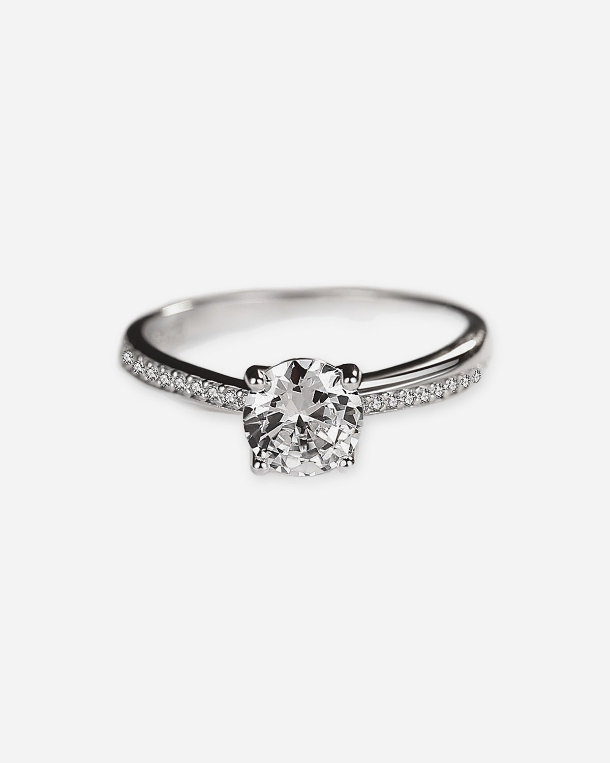 Sterling Silver Solitaire Ring