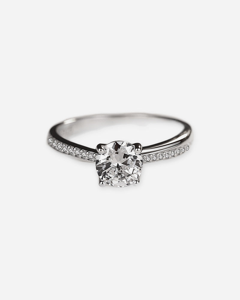 Sterling Silver Solitaire Ring
