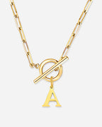 Initial Toggle Necklace