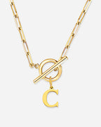 Initial Toggle Necklace