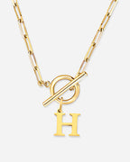 Initial Toggle Necklace