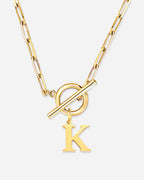 Initial Toggle Necklace