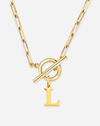 Initial Toggle Necklace