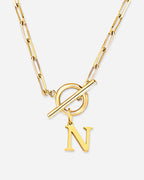 Initial Toggle Necklace